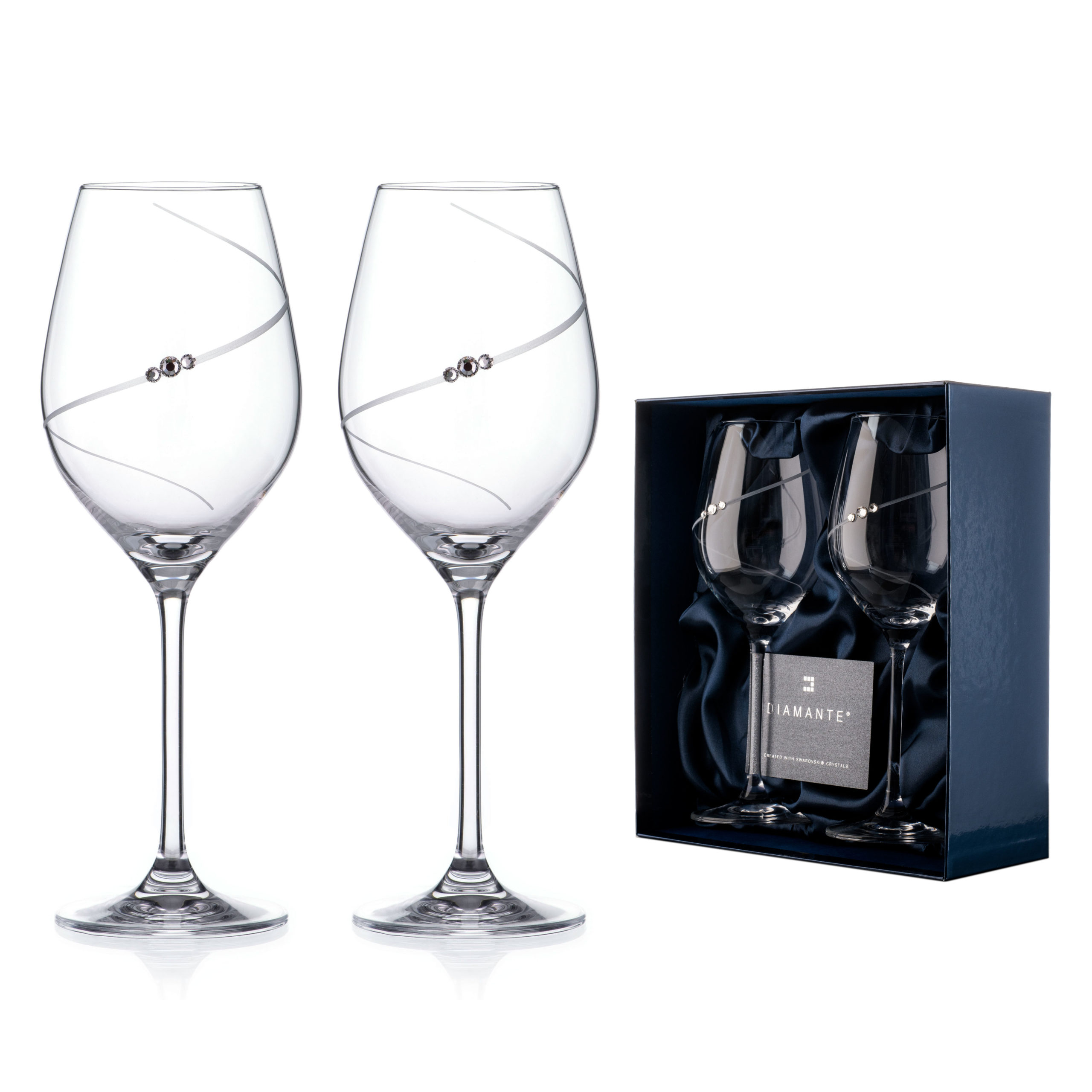 SILHOUETTE S PIESKOVANÍM SVADOBNÉ POHÁRE 360 ml - 2 kusy