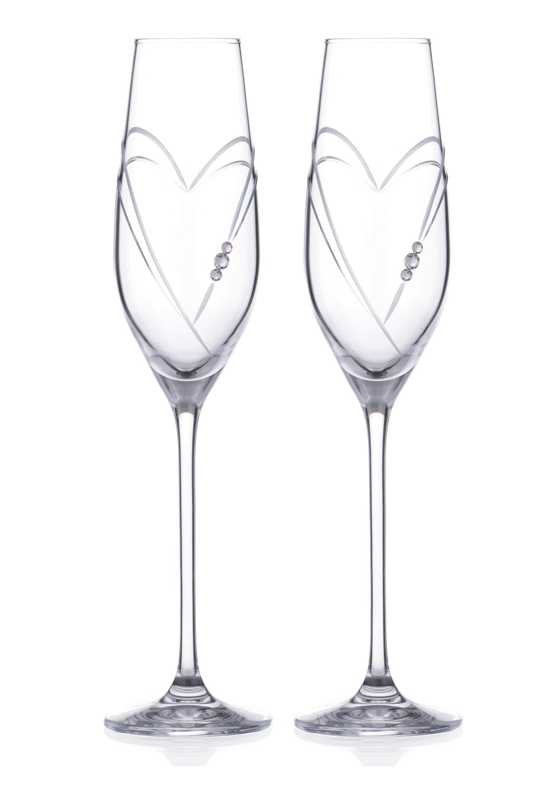 HEARTS SVADOBNÉ POHÁRE 210 ml - 2 kusy