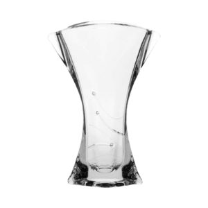 ORBIT KRIŠTÁĽOVÁ VÁZA SO SWAROVSKÉHO  KAMIENKAMI 24,5 cm